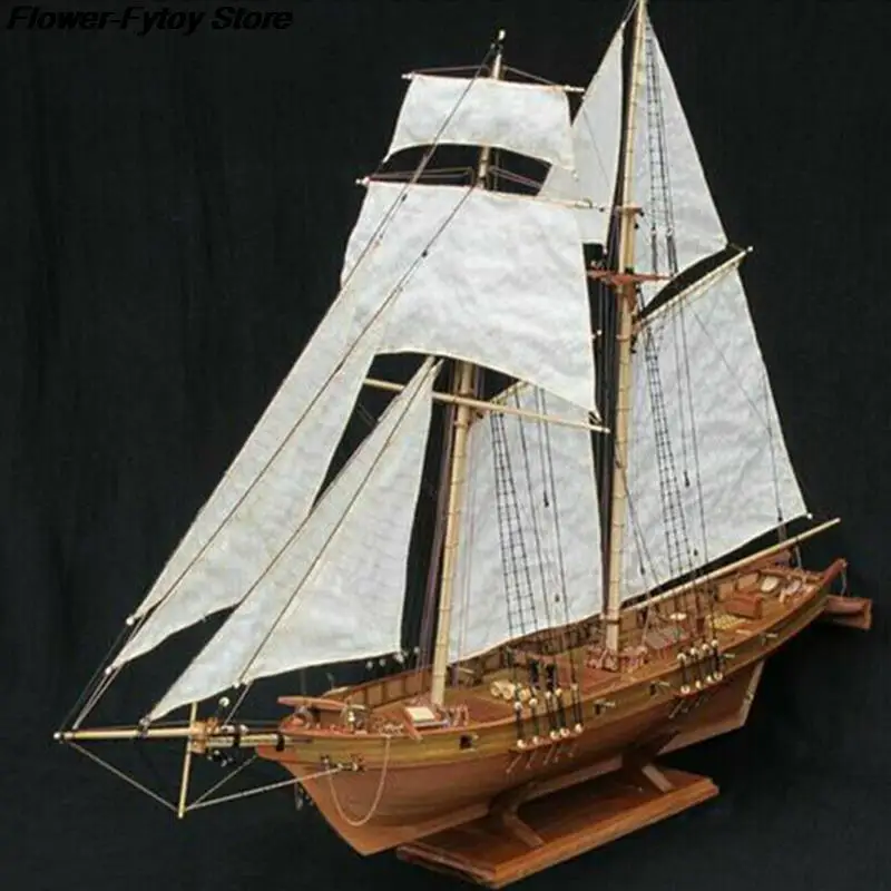 1 set 1: 100 Halcon Drevené plachetnice modelka DIY Kit
