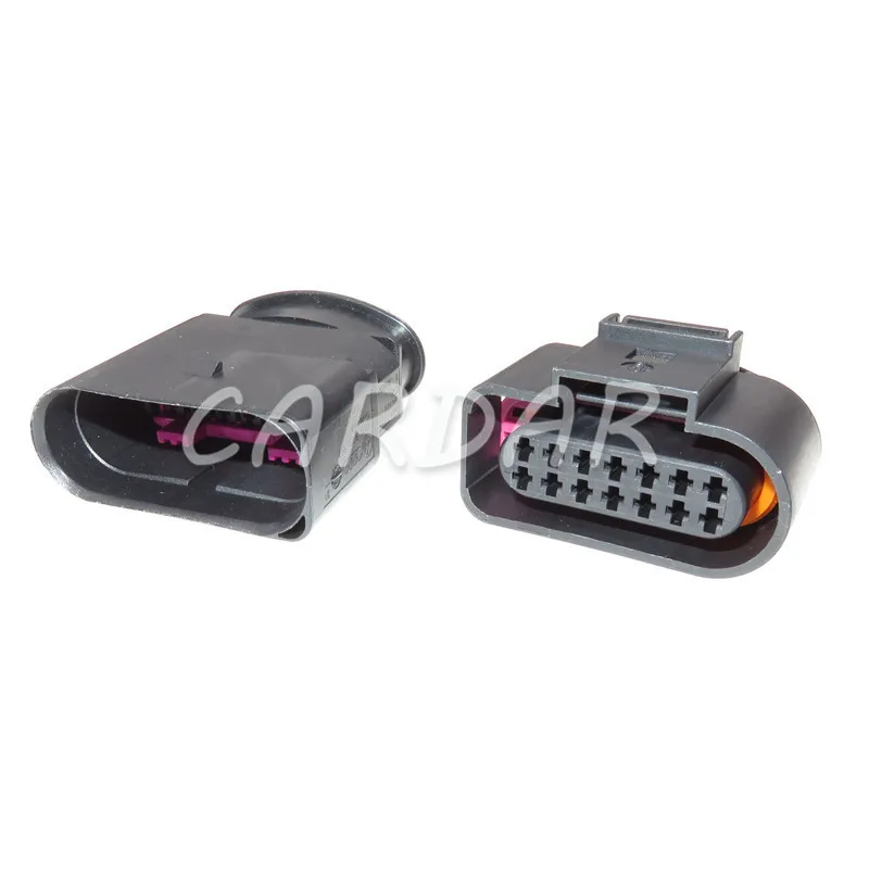 1 Set 14 PIN 6x0973817 6x0973717 AUTO 09G CEFLOX CABEL SOCKET AC 6X0 973 817 6x0 973 717 Vodotesný konektor pre VW Audi