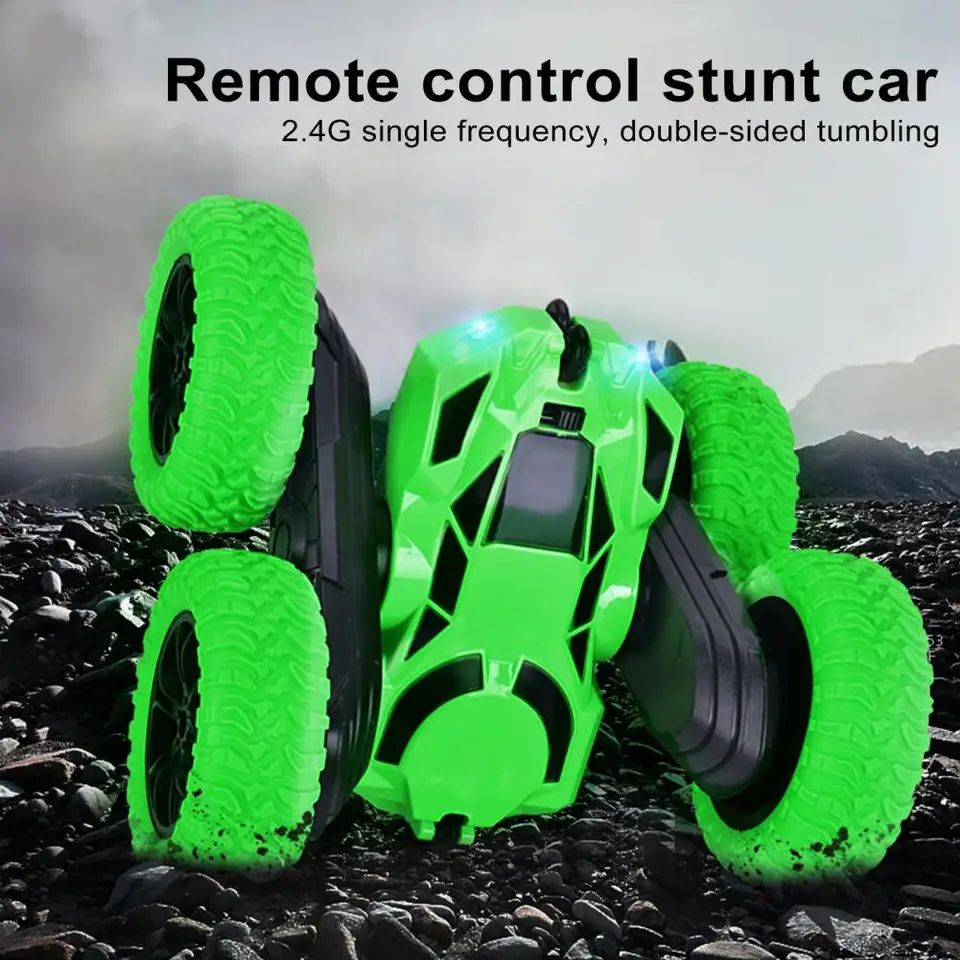 1 set 2,4 GHz RC Cars Skulou automobilovou hračkou obojstranne 360 ​​stupňov rotujúca hračkárska hračka s diaľkovým ovládaním s hračkou Dievčatá pre deti
