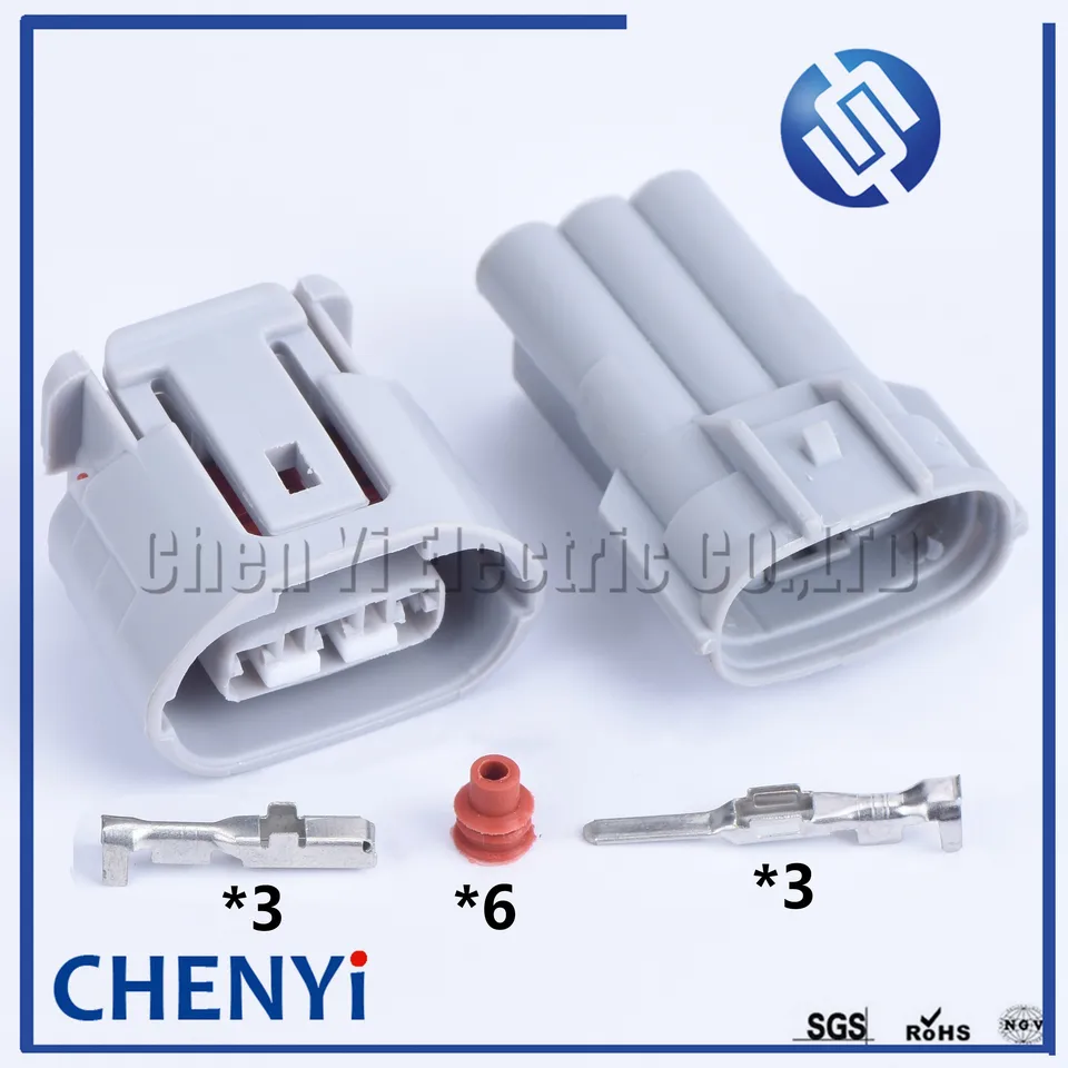 1 Set 3 PIN 090 TS Alternátor automobilový drôt konektor Elektrický svetlomet 6189-0443 pre Toyota Lexus 6188-0282 6189-0442