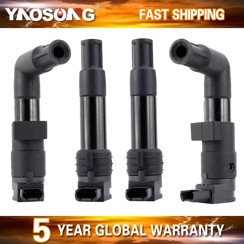 1 set /4 pozemky zapaľovacia cievka pre motocykel BMW R1200GS R1200R R1200S R1200RT R12 R12T 1998-2013 7715853-01 7715855-01 7715856-02