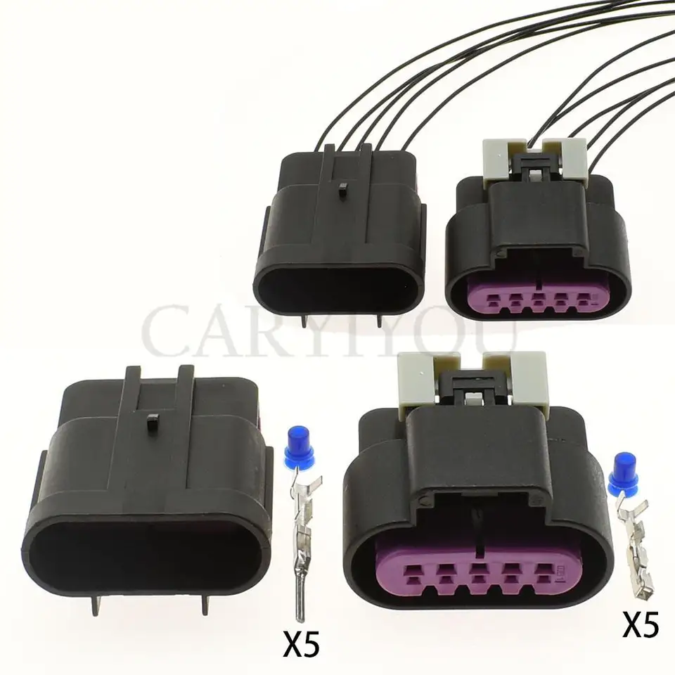 1 Set 5 PIN GT 150 Foglight svetlomet Svetlom zadné svetlo zástrčky Autoconnector pre Buick Chevrolet 13519051 13519053