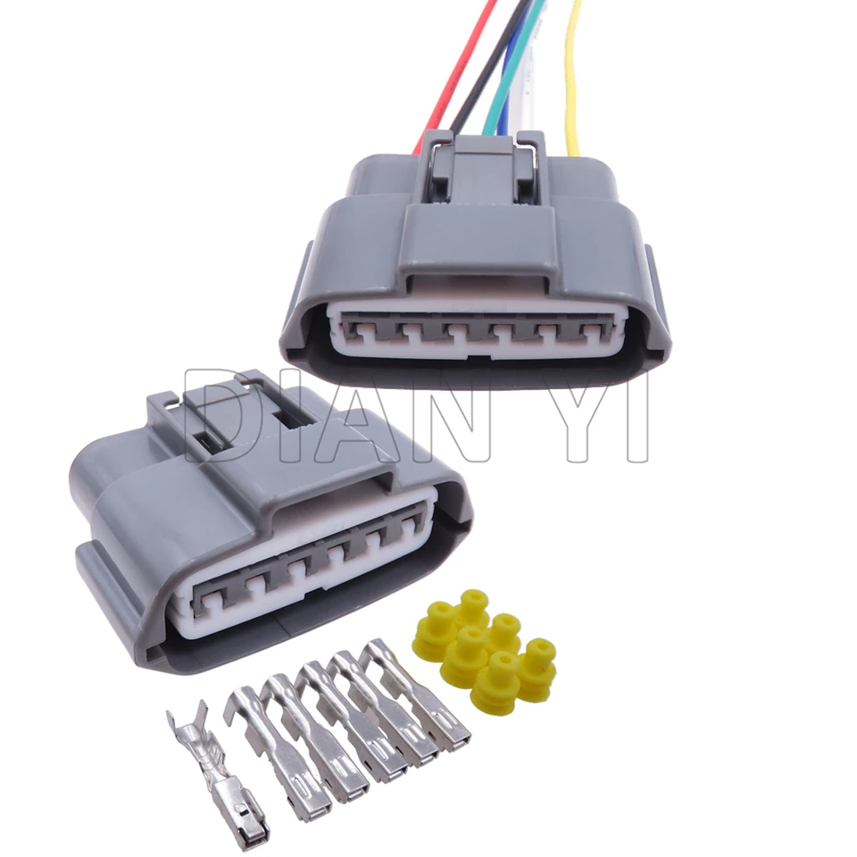 1 Set 6-Way Auto vodotesný konektor AC Zostava AC pre nissan 6189-0784 Motocyklová benzínová pumpa s káblami