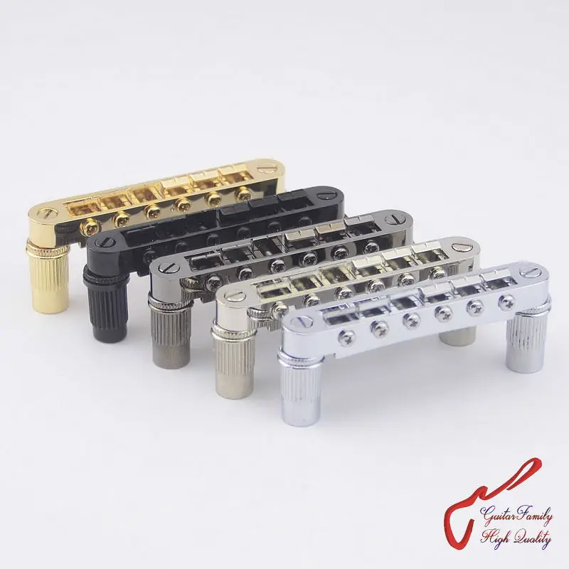 1 Set Guitarfamily Otvorená základňa dlhšie sedlové skrutky Tune-O-matic Electric Guitar Bridge ( #1272) vyrobené v Kórei