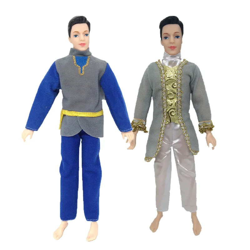 1 Set Ken Doll Cleess Royal Dress Muž Muž bábika Ken Ken Clother Dojné príslušenstvo Denne oblečené príležitostné oblečenie pre 30 cm bábiky