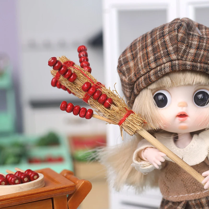1 Set Mini Chinese Snacks Candid Haws Model predstierajte Play Foods Spring Festival Party Supplies Ress Detské kuchynské doplnky