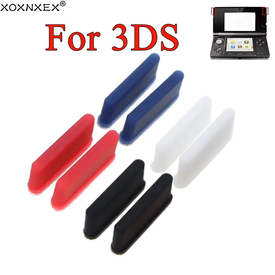 1 set pre 3DS Console Gumer Feet Cover Horná horná obrazovka Silikónová podložka Výmena