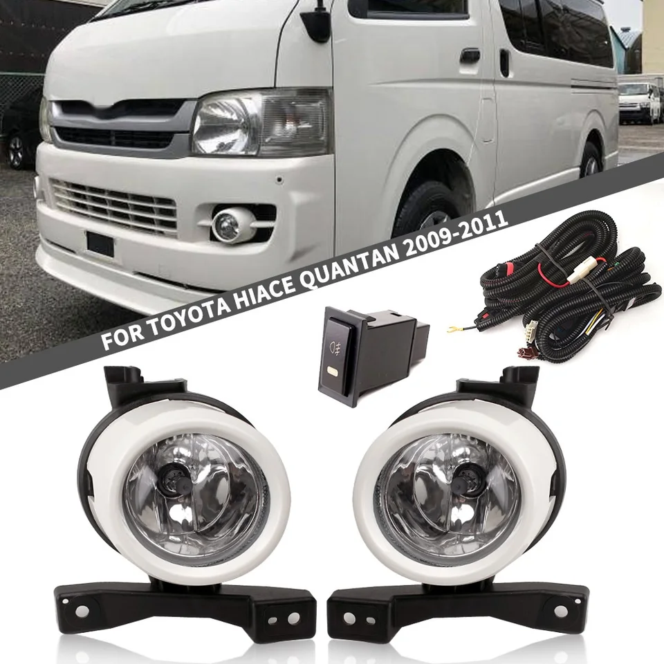 1 set predný nárazník denný svetlo svetlo svetlo hmlové svetlo pre Toyota Hiace 2009 2010 2011