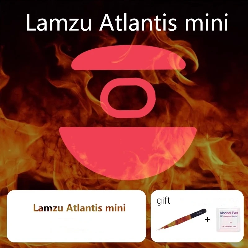 1 SET Ultraglide PTFE Mouse korčule pre Lamzu Atlantis Mini OG/OG V2 Control Speed ​​Speed ​​Mouse Feet Ice Verzia oblúka myši kĺzne 0,8 mm