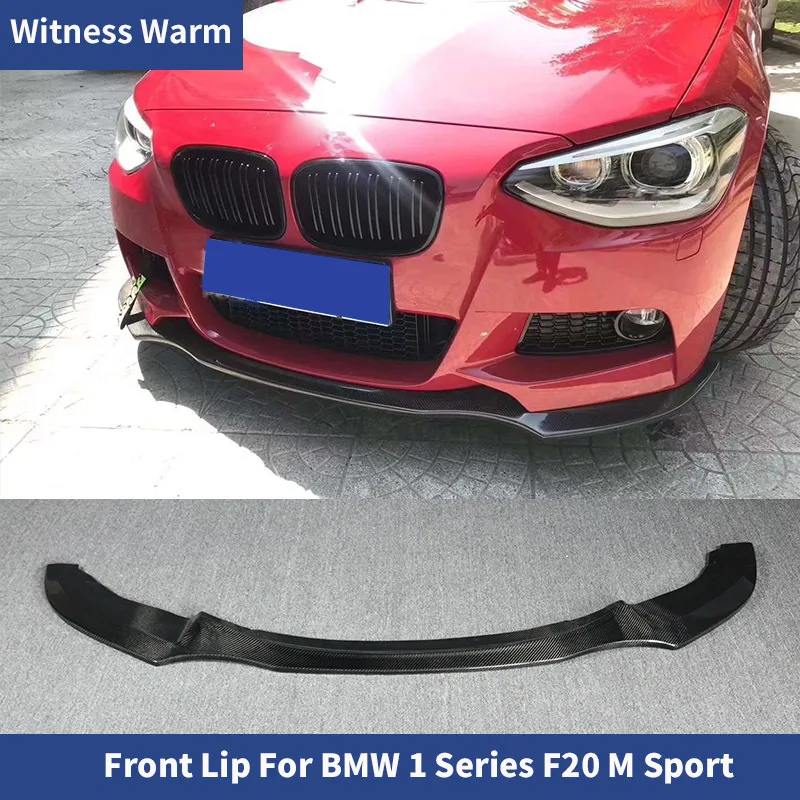 1 sériu predného nárazníka pre pery pre BMW 120i 118i 125i F20 M125i Uhlíkové vlákno Splitter Mt Sport Bumper 2011-2018 hlava brada
