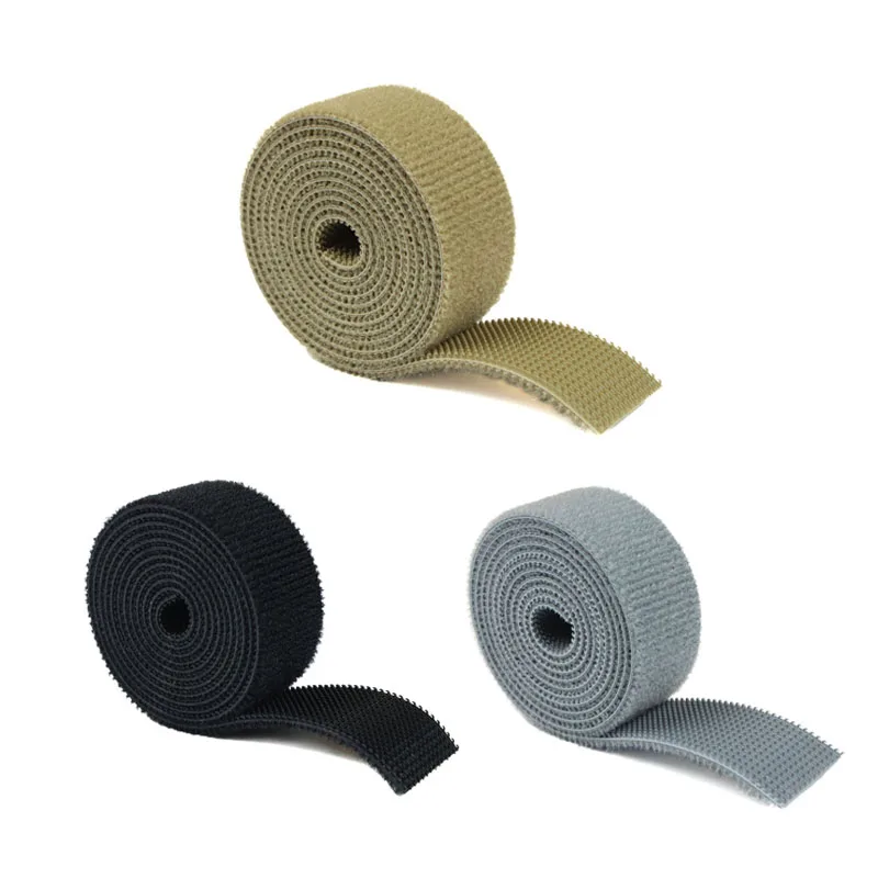 1 yard 20 mm široký BK/CB/WG taktické upevňovacie páskové kábla Kábel Kariza