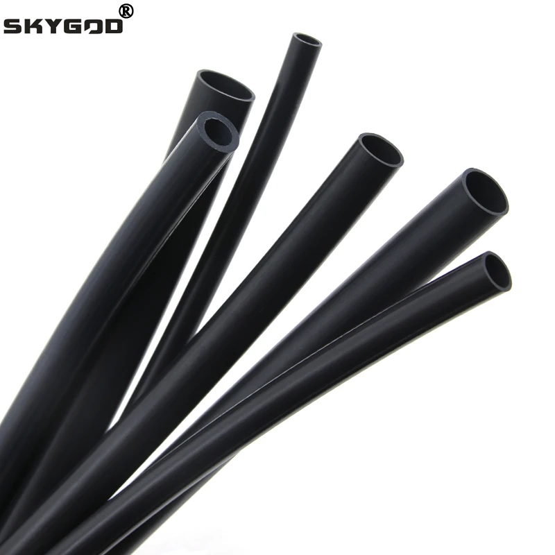 1 ~ 10 m PTFE trubica FEP Izolovaná hadica čierna ID 0,5 1 2 2,5 3 4 5 6 7 8 10 mm extrudér J-head tuhá rúrka 600V pre diely 3D tlačiarne