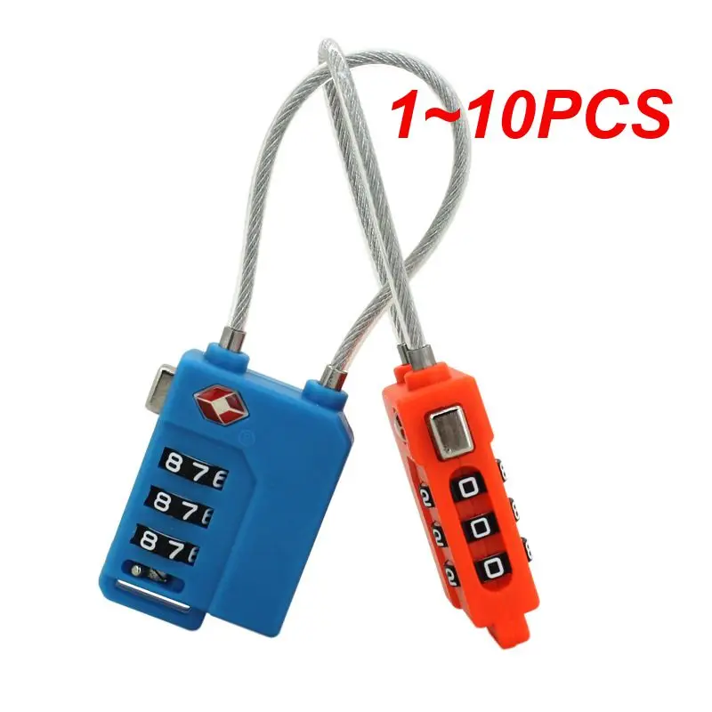 1 ~ 10ks Digitné heslo Lock TSA oceľový zámok drôtu COM CODE Zám