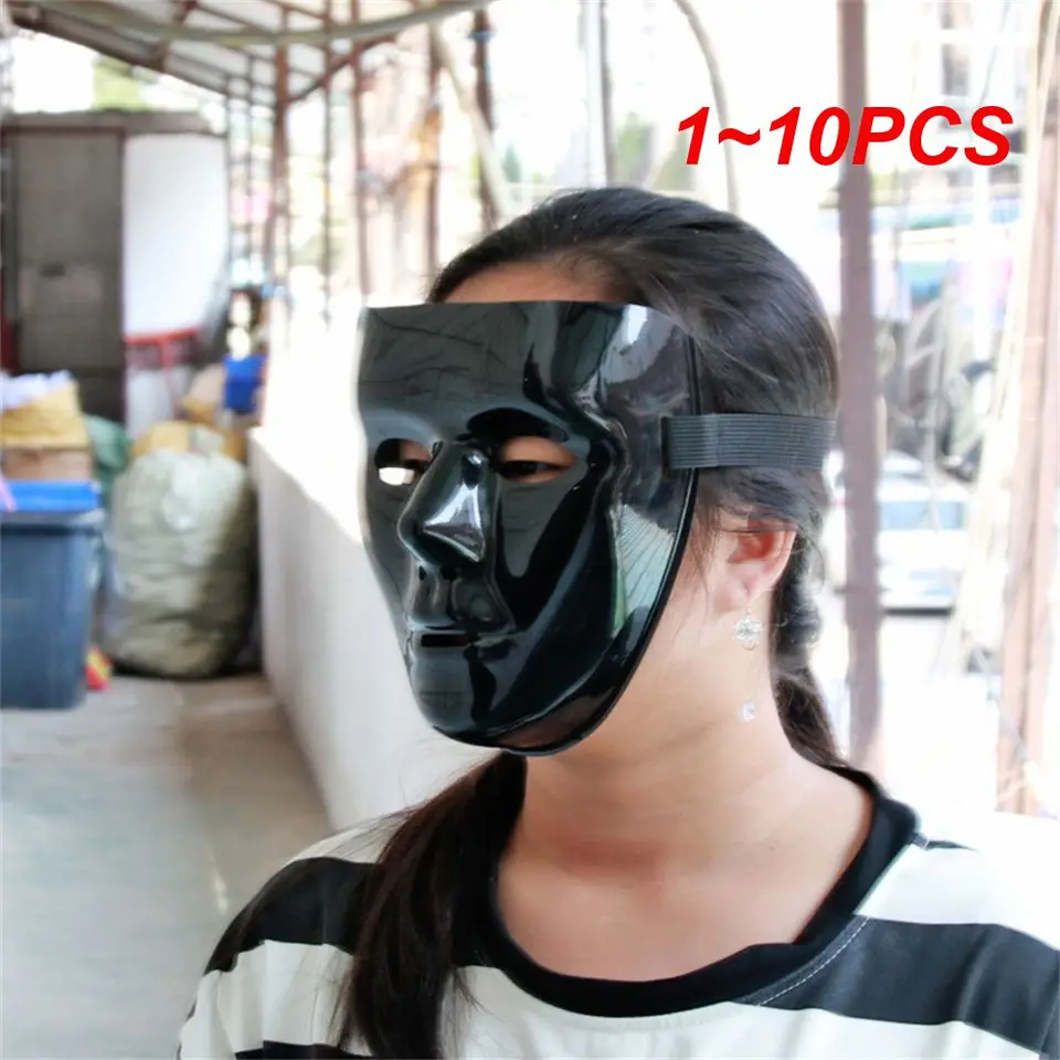 1 ~ 10ks kreatívna maľovaná maska ​​Plastové halloweenske masky Polychrómové oblečenie Doplnky pútavé jednoduchú masku Sauron Mask