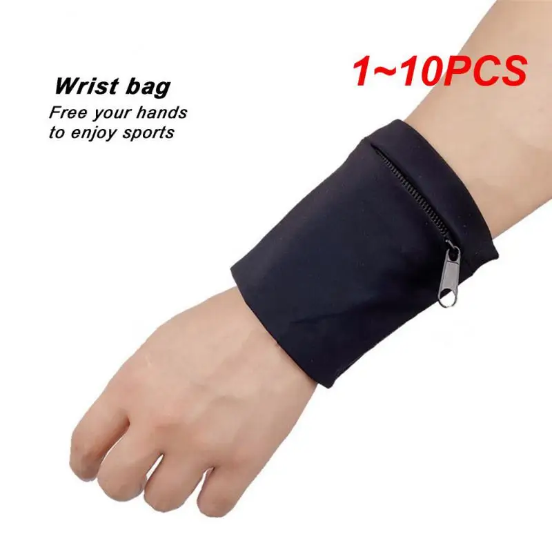 1 ~ 10ks na zips bežecké tašky ľahké puzdro zápästia Pláskové puzdro pre telefónny kľúče pre potybáč