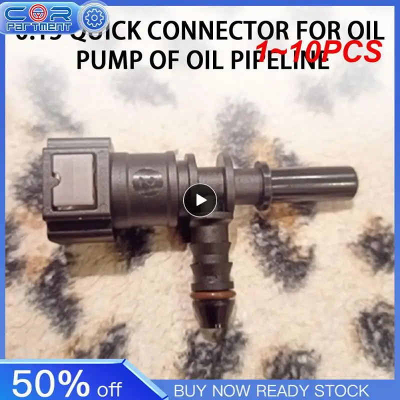 1 ~ 10ksové príslušenstvo automobilu 7.89 ID6 Automatické auto palivové vedenie Bundy Tee Hadica Coupler Nylon Motorcycle Hades Coupler Quick Release Connect