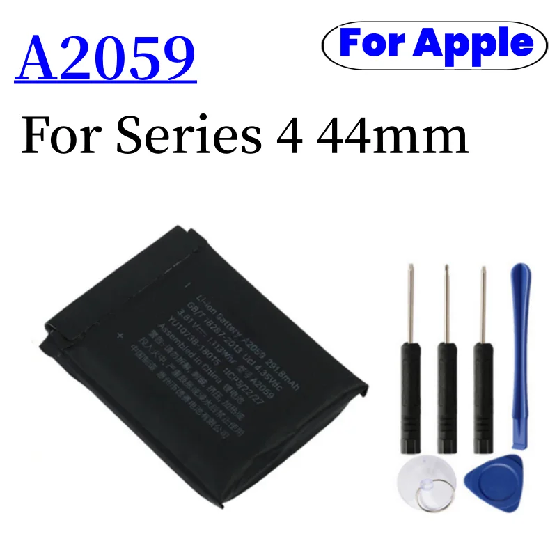1 ~ 2ks Nový A2059 Vysoko kvalitná batéria pre Apple Watch Series 4 44 mm A2059 A1976 A1978 BATTÁLNA + ZADARMO Nástroje