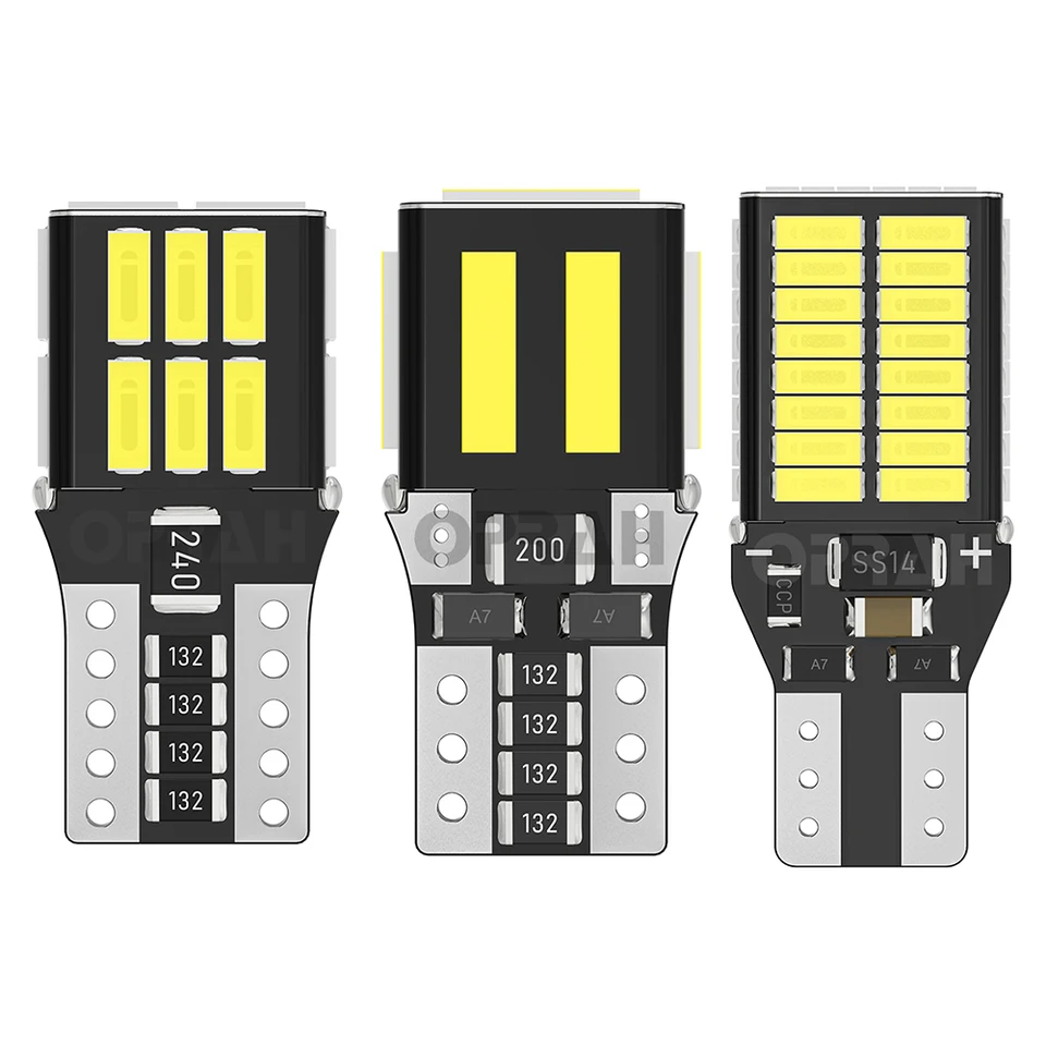 1 × T10 T15 W5W W10W W16W LED žiarovka Signálna žiarovka Canbus bočná marker lampa zadné svetlo Stávka reverzná lampa so zastavením žiarovky 6000K 12V 24V