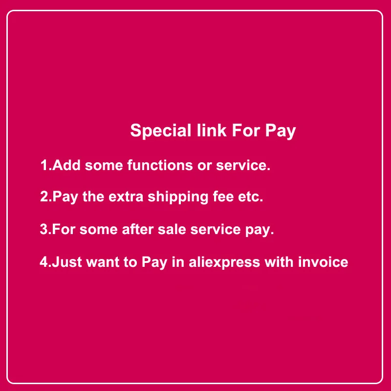 1 špeciálny odkaz pre našich zákazníkov, aby zaplatili ďalší poplatok