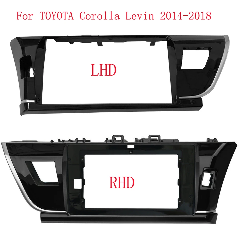 10,1 palca 2Din Car Radio Fascia pre Toyota Corolla Levin 2014-2018 Stereo Panel Dash Inštalácia DVO DIN CD DVD rám