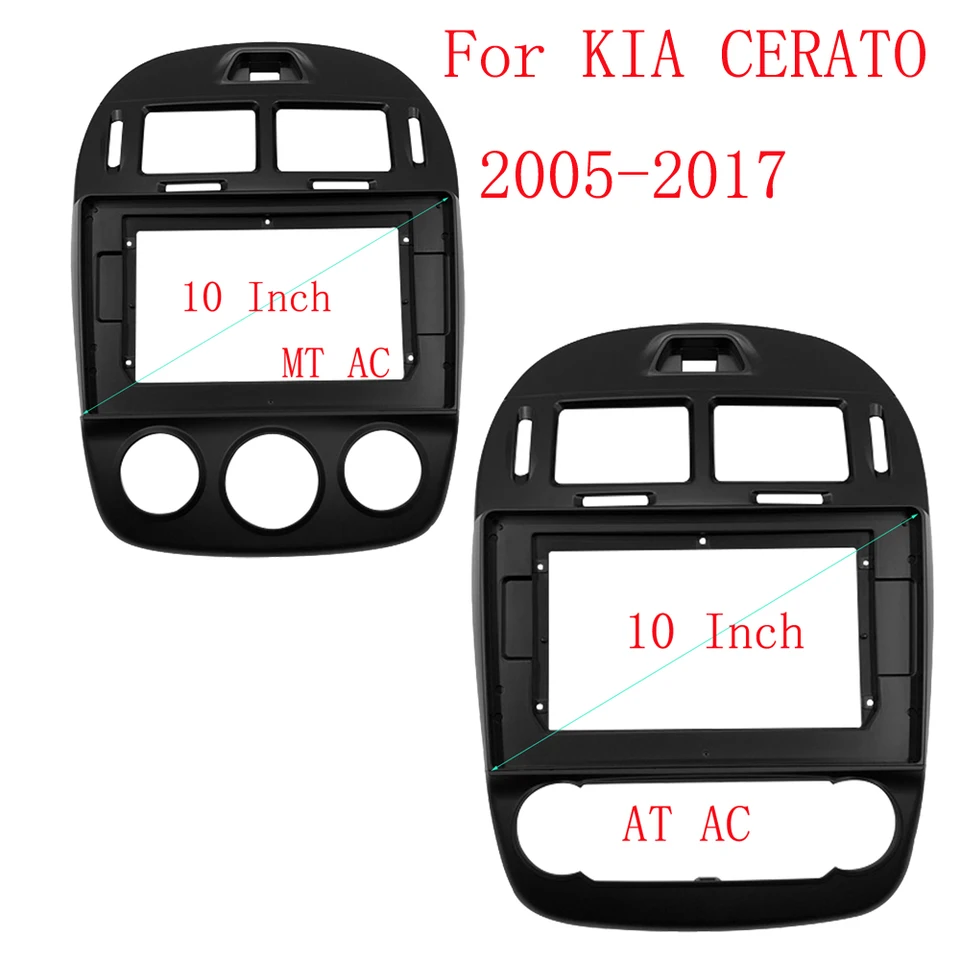 10,1 palca automobilová fascia pre KIA Cerato 2005-2017 Stereo Fascias Panel Dash Mount Inštalácia 1/2DIN Radio Player Car DVD Rám