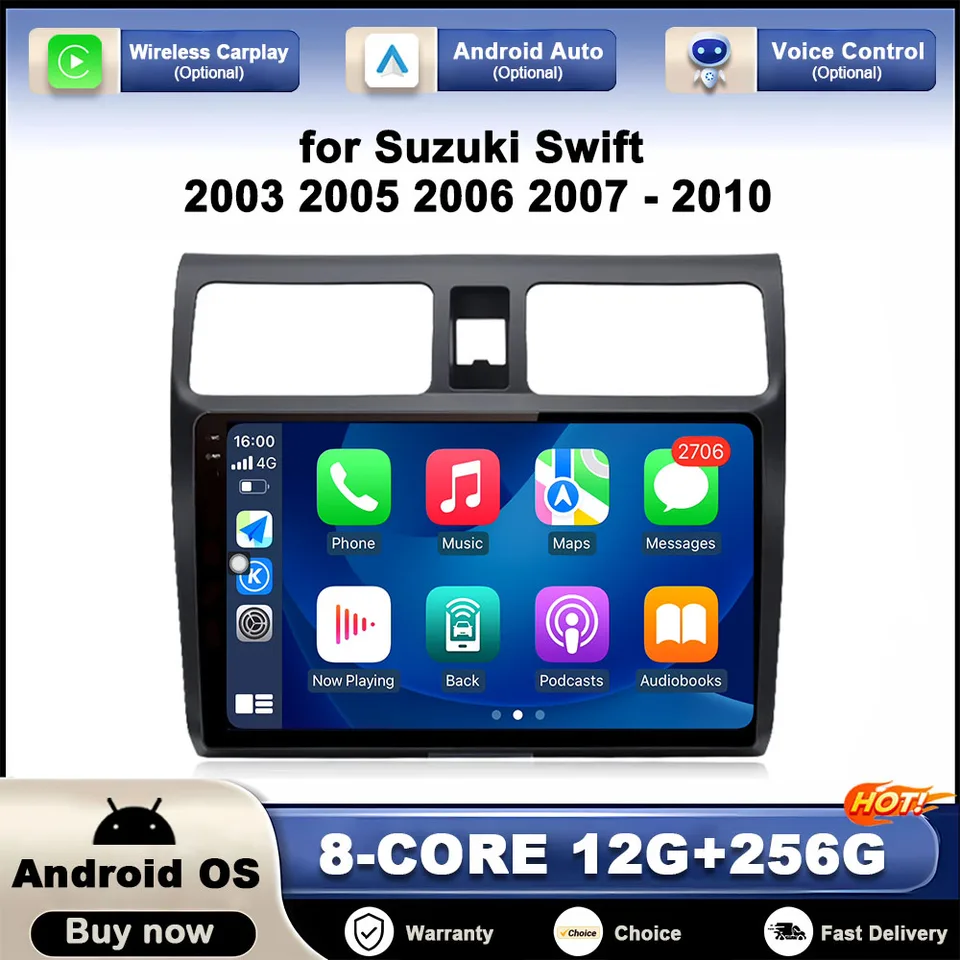 10,1 palca pre Suzuki Swift 2003 2005 2006 2007 - 2010 GPS Android OS Multimediálny video prehrávač DSP Stereo Autoradio WiFi BT 4G