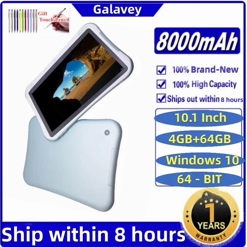 10,1 palca Q1 Windows 10 Tablet PC 4 GB RAM 64 GB ROM Intel Atom X5-Z8350 CPU HDMI USB 3,0 8000 mAh batéria 1280*800ips Dual Camear
