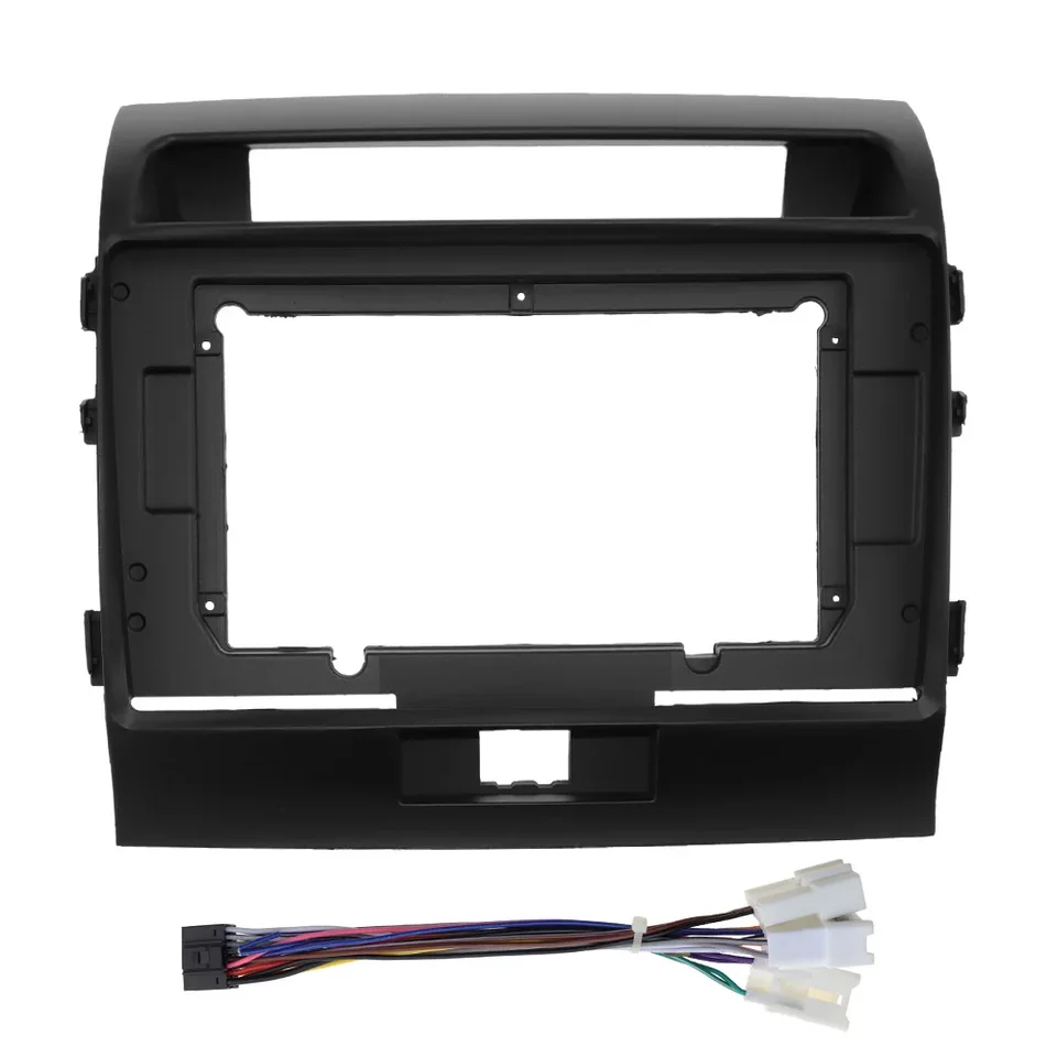 10,1 palcový rádiový rádiový fascia rámový adaptér pre Toyota Land Cruiser 200 LC200 2006-2015 Stereo Android Dashboard Kit