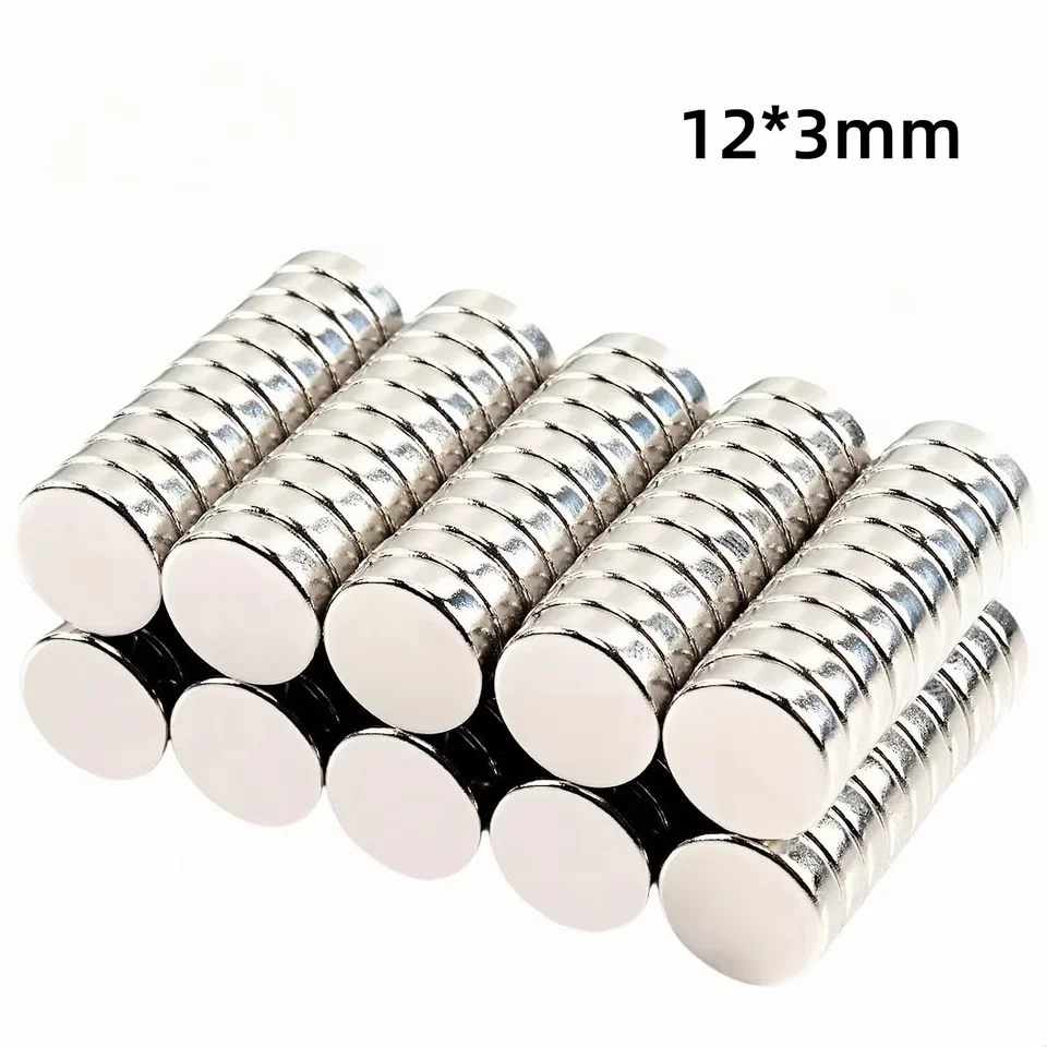 10/100/500ks 12 mmx 3 mm super silné guľkové magnety N35 12 mm*3 mm imány 12 mmx 3 mm vzácna zemská neodymium magnet DIY, budova