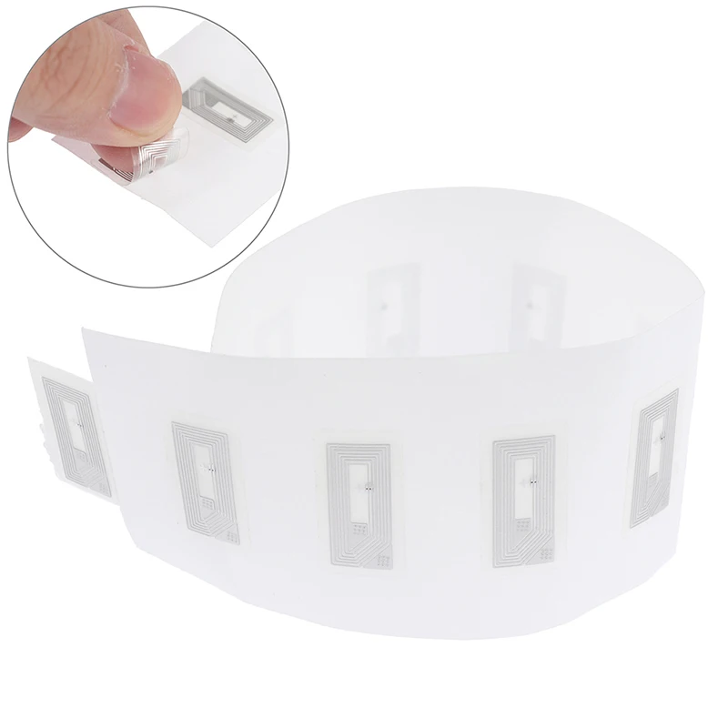 10/100ks NFC Chip NTAG213 Nálepka Mokrá inlay 13,56MHz RFID NTAG213 štítok 2*1 cm