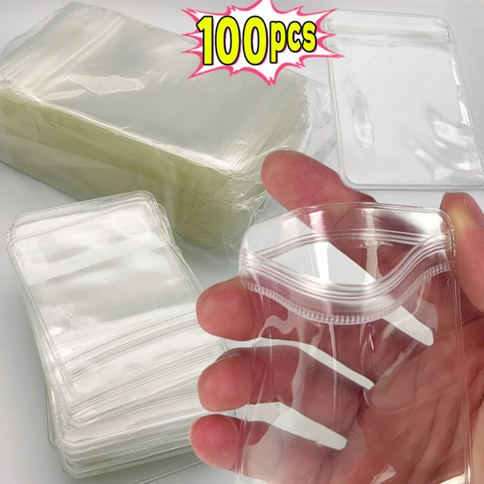 10/100ks zahusťované vrecká na šperky PVC Priehľadné antioxidácia organizátora