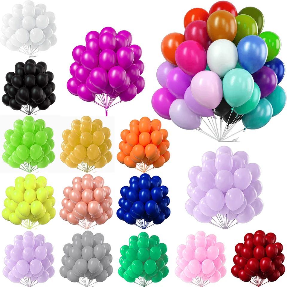 10/12 palca zlatý strieborný latex Balón Happy Birthday Svadobná večera dekorácie globos letecké hélium guľky pre bábätká