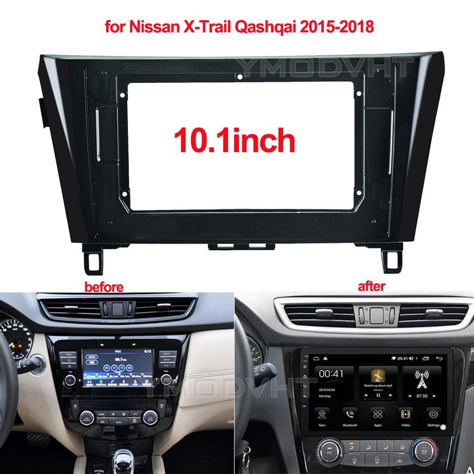 10.1inch Car Radio Fascia pre Nissan X-Trail QASHQAI 2015-2018