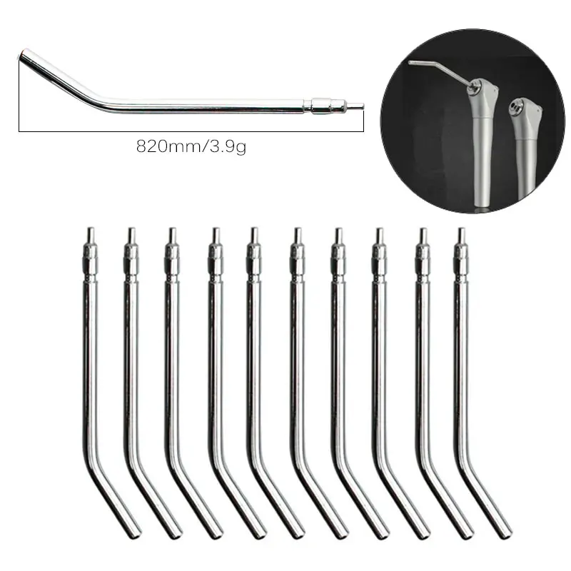 10/20/30ks/balenie Vysoko kvalitná zubná oceľ zubná oceľ zubná 3 -cesta injekčná striekačka TIPS Air Water Spray Triple Injekčná striekačka 3 Way Tube Dental Tool