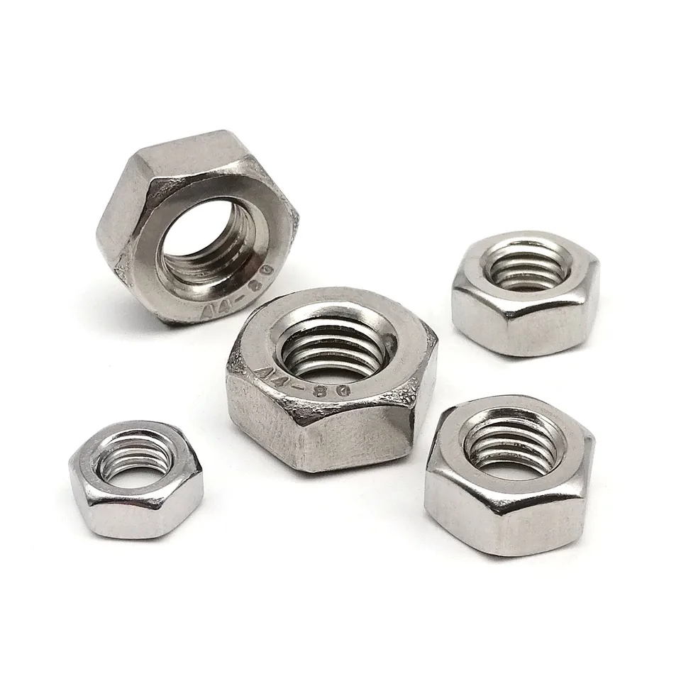 10/20/50/100ks hex hexagon nut M1,6 m2 M2,5 m3 m4 m5 m8 m8 din934 304 A2-70 z nehrdzavejúcej ocele