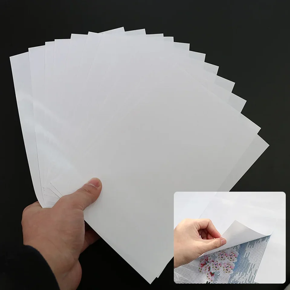 10/20/50ks A6 Diamond Painting Release Paper, dvojstranná nelepiteľná maľba nahradenie výmeny 5D Diamantové maľovacie príslušenstvo