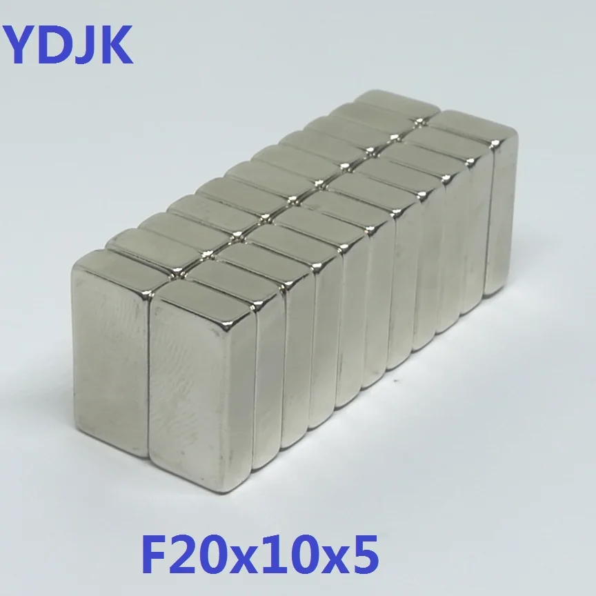 10 20 50ks/veľa magnetu 20*10*5 Super silné N35 NEODYMIUM CUBOD MAGETH