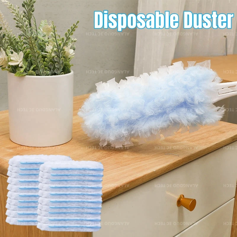 10-20ks na jedno použitie Duster Blue Fluffy Fiber Brush kompatibilný perie Duster Duster Dester Desk