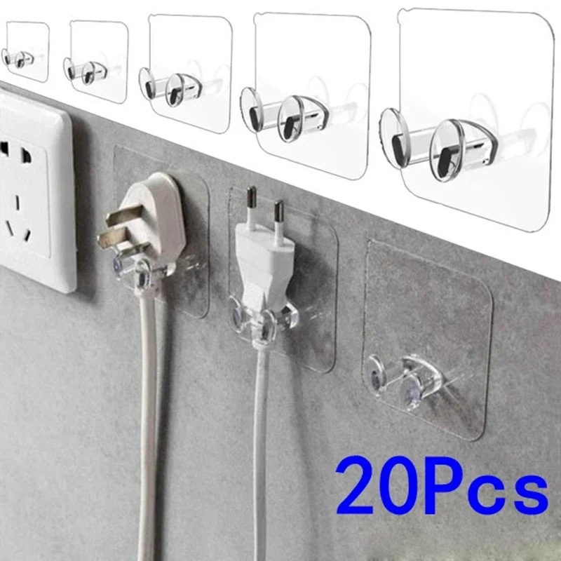 10/20ks nástenné úložisko Hook Power zástrčku držiak na stenu stena lepidla kuchynský punč bez punč bez punč bezprostredne kúpeľňové doplnky