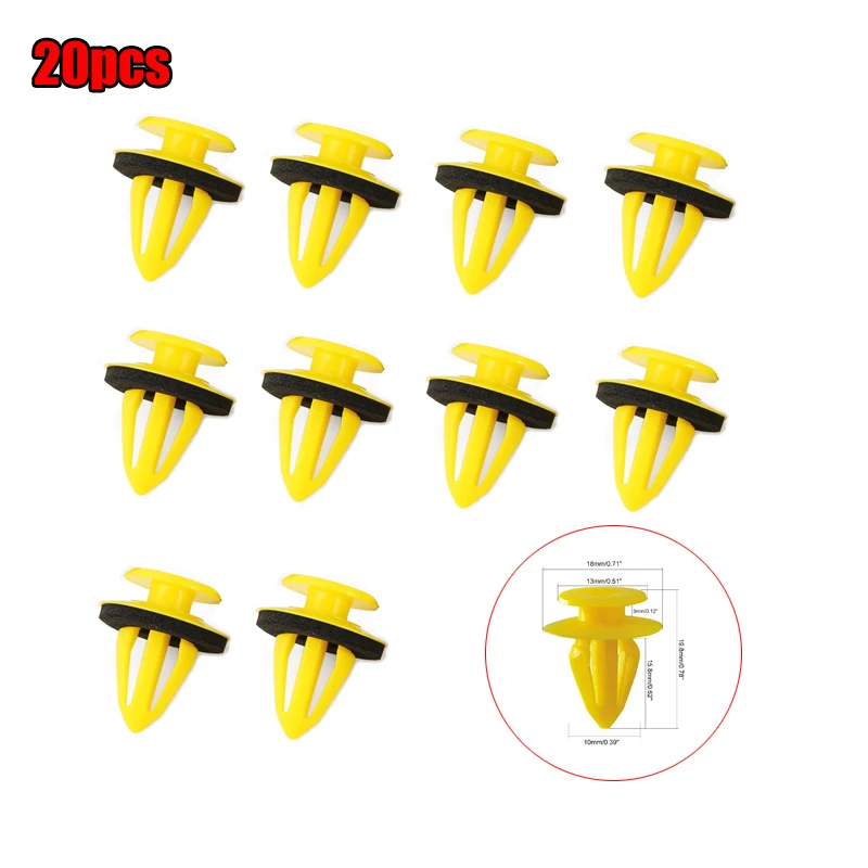 10/20ks pre Lada Kalina Granta navyše Lada Niva Largus Samara 2110 Automatické dverové panely Upevňovacie svorky Clips Plastová pevná klip