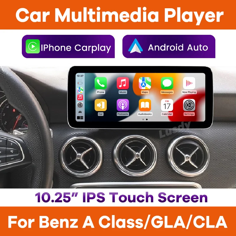 10.25 '' Wireless Apple CarPlay Android Auto Car Multimedia Linux Touch Screen for Mercedes Benz A W176 CLA C117 X117 GLA X156