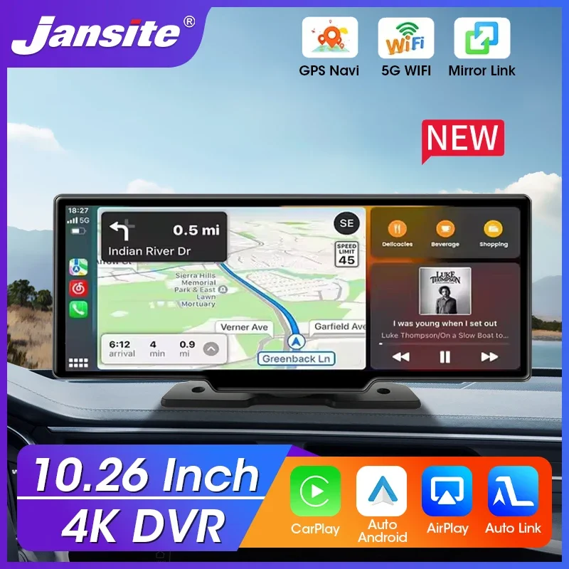 10.26 '' 4K Dash CAM CAR DVR Android Automato CarPlay Display Display Screen Systém Systém Video rekordéra Monitor so zadným monitorom fotoaparátu