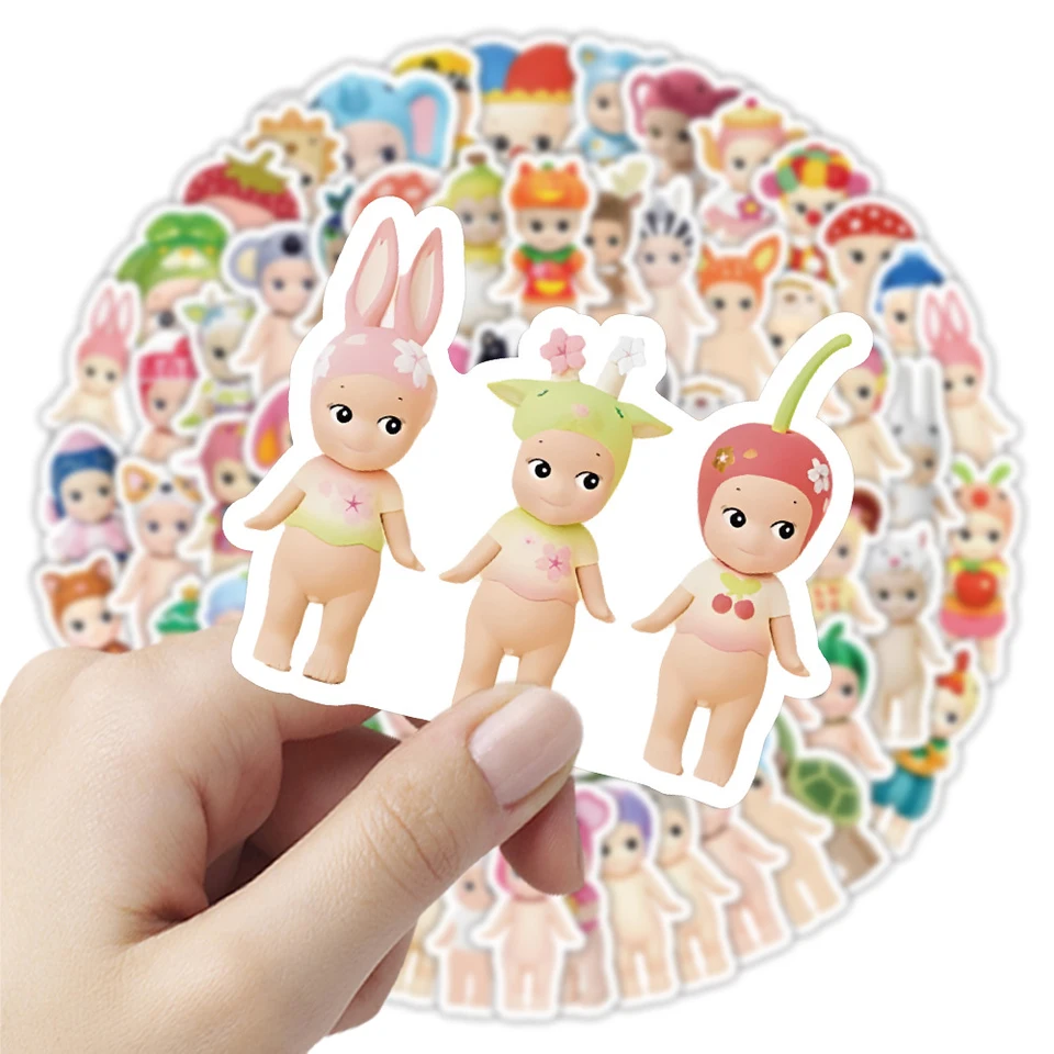 10/30/50/100 pcs kawaii sonny anjel detské nálepky pre domácich majstrov pre kohútik pre laptop prenosný počítač roztomilý kreslený stravovací nálepky dekorácie