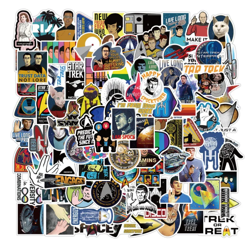 10/30/50/100ks filmový trek Star Trek pre snowboard laptop batožinu chladničku Car- Styling Vinyl Oumal Home Decor Stickers