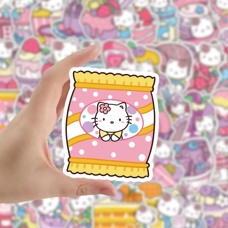 10/30/50/103ks sanrio nálepky roztomilé jedlo dezert graffiti nálepka batožina laptop gitara bicykle cartoon kawaii ahoj mačiatko