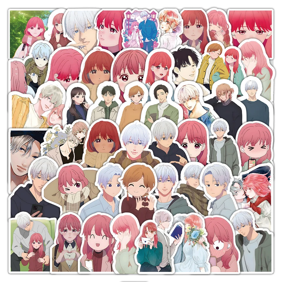 10/30/50ks anime Známka náklonnosti Yuki Stupeters Cute Girl Sticker Skateboard Telefón kufrový kufrový nálepky