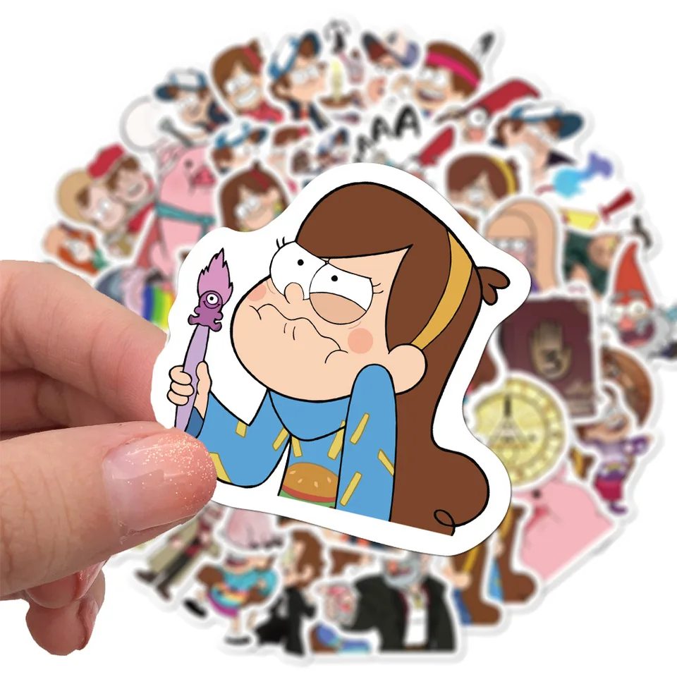 10/30/50ks gravitačné vodopády nálepky Disney Movie Sticker Sticker Kids Hračky DIY Scrapbook Laptop Phone Guitar Car Bikeboard