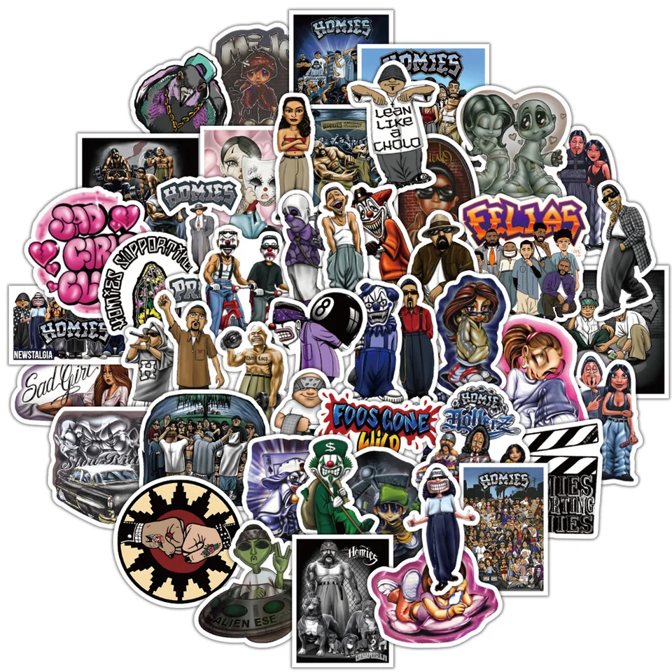 10/30/50ks hip hopový rap pozdravy Homes Kamarát chladné nálepky nálepka skateboard gitar