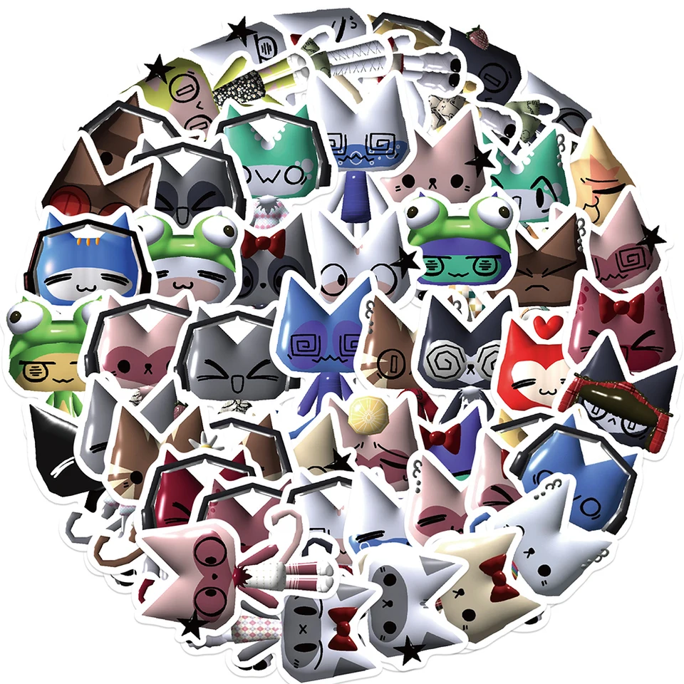 10/30/50ks karikatúra Toro Inoue Cat Stumpery Kawaii Skateboard Graffiti Guitar Guitar Karikačné nálepky Vinylové obtisky Hračky