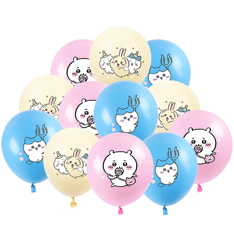 10/30/50ks kawaii Chiikawa themated latex fóliový balón Barlow's Birthday Detská dekorácia Balón bábätká